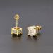 Unisex popular full diamond hip hop earrings for men, round zircon micro inlaid color separated electroplated earrings_ipsvogv.com