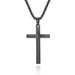 Titanium steel jewelry stainless steel refraction light cross necklace simple pendant_ipsvogv.com