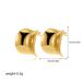 Women’s Jewelry Set Fashion Wrinkled Thin Square Earrings Plated With Gold Geometric Twisted Leaf Earrings Irregular Earrings_ipsvogv.com