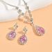 Bridal Jewelry Necklace Bracelet Rhinestone Zircon Dress Women's Wedding Accessories High-end Two-piece Set_ipsvogv.com