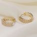 Cao Shifeng's Light Luxury Fashion French Gold Earrings, Female Temperament Goddess Style Earrings_ipsvogv.com