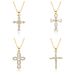 Hot Selling Pearl Zircon Cross Necklace Female Niche Light Luxury Personality Colored Gem Jewelry_ipsvogv.com
