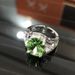 Zircon French Emerald Women's Full Diamond Ring Instagram Fashion Jewelry Temperament Versatile, Light Luxury And Niche Versatile,_ipsvogv.com