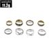 Hot Selling Combination With Antique Gold V-shaped Diamond 8-piece Set Ring_ipsvogv.com