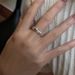 S Pure Silver Korean Version Niche Design Smooth Plain Circle Loach Back Ring_ipsvogv.com