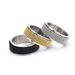 Men's Jewelry Minimalist Mesh Woven Stainless Steel Rotatable Ring Black Fashion Single Ring_ipsvogv.com
