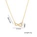 Necklace Women's Minimalist Titanium Steel Zircon Necklace, Unique Design Sense 8 Word Instagram Trendy Network Collar_ipsvogv.com