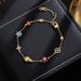 High Version Genuine Gold Electroplated Countryside Style Light Commuting Inlaid Zircon Enamel Ladybug Flower_ipsvogv.com