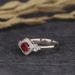 Sanjie's New Platinum Handmade Art Minimalist Colorful Zircon Jewelry Small Fresh Red Diamond Ring For Women_ipsvogv.com