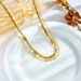 Four seasons fashion vintage high quality double layer wear blade collarbone chain square diamond accessory necklace_ipsvogv.com