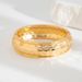 Fashionable Geometric Circle With Simple Hammer Pattern Design Alloy Bracelet_ipsvogv.com