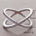 Cao Shi's New Simple Elegant Cross Inlaid Zirconia Diamond Copper Ring Is A Fashionable And Versatile Street Photography_ipsvogv.com