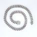Men’s Jewelry Set Fashion 12mm Glass Spring Head Inlaid Rhinestone Men's NecklaceCool Hip Hop Style Cuban Chain_ipsvogv.com