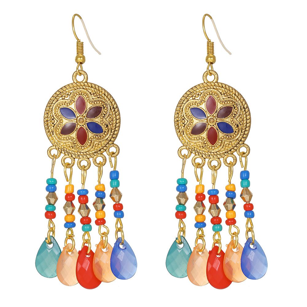 Unisex Long Tassel Earrings Earrings Holiday Travel Photography Oil Drop Earrings Accessories For Women_ipsvogv.com