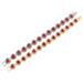 Hip Hop Red Peach Heart Water Diamond Spliced Cuban Necklace Love Men's and Women's Cool Collar Chain Neckchain_ipsvogv.com