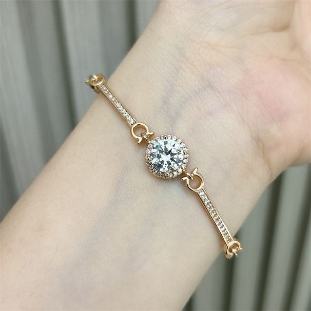 Women's Jewelry Heart Beating Diamond Round Bag Bracelet Luxury Simple Niche Design Personality Bracelet_ipsvogv.com