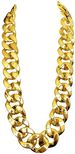 Hip Hop CCB Exaggerated Large Chain Plastic Simulation Gold Necklace Personalized Performance Props_ipsvogv.com