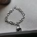 Locked Land Internet Celebrity Hip-Hop Dark Style Couple Disco Alloy Chain Bracelet Fashion Versatile Personality_ipsvogv.com