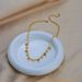 2023 New Minimalist And Niche Fashion Versatile Colorful Round Diamond Pendant Titanium Steel Metal Necklace_ipsvogv.com