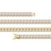 Three Sided Square Zircon Men And Women Bracelet Full Of Zircon Hip Hop Tennis Chain Tennis Bracelet_ipsvogv.com
