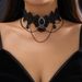 Jewelry Lolita Lace Collar Choker Black Gothic Feng Shui Drip Tassel Necklace_ipsvogv.com