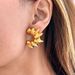 Hot Sale Real Gold Electroplated Titanium Steel Sun Bone Retro Fashionable Earrings_ipsvogv.com