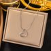 Hollow Out Peach Heart Necklace For Women, Trendy, Sweet, Spicy Girl, Student, Simple Collarbone Chain, Niche Design_ipsvogv.com
