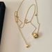 Ins Niche Design Gold And Silver Contrasting Small Bead Necklace Women's Copper Gold-plated Cool Style Simple Casual_ipsvogv.com