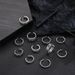 New Jewelry, Hollowed Out Flower Distressed Opening, Women's Silver Joint Ring, Ring_ipsvogv.com