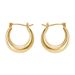 Fashion simple earrings female personality temperament circle round ear clip earrings_ipsvogv.com