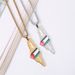 Hot selling retro oil drip stainless steel Israel Palestine flag map necklace jewelry_ipsvogv.com