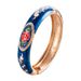 Alloy Bracelet, Rich Peony Flower Open Bracelet, Ethnic Style Jewelry, Women's Oil Drop Bracelet_ipsvogv.com