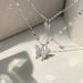 S999 Sterling Silver Double Layer Butterfly Necklace Female Niche Cold Style Sterling Silver Stacking Clavicle Chain 520 For Girlfriend_ipsvogv.com