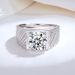 3 Carat Full Diamond Domineering Men's Ring Oblique Diamond Moissanite Men's Ring_ipsvogv.com