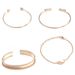Trendy Accessories, Fashionable And Personalized Diamond Inlaid Water Droplet Opening Bracelet, Four Piece Set Bracelet_ipsvogv.com