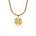 Titanium Steel Non Fading Necklace, Female Personality Clover Lucky Grass Pendant, Collarbone Chain, Simple And_ipsvogv.com