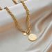 Fashion Personality Retro Portrait Round Brand Titanium Steel Pendant Chain Advand Temperament Cold Wind Simple_ipsvogv.com