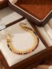 Elegant Temperament Women's Stainless Steel Tag Pearl Pastoral Wer Bracelet_ipsvogv.com