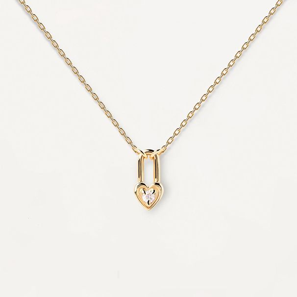 Diamond Lock Heart Key S925 Sterling Silver Necklace Niche Design Sense Light Luxury High End_ipsvogv.com
