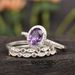 fashionable And Simple Jewelry With Diamond Inlay, Stackable Three Piece Set For Women's Engagement Ring_ipsvogv.com