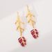 E12675ZA Same Style Earings Fashionable Leaf Design Resin Temperament Versatile Earrings Female_ipsvogv.com