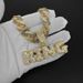 Rap Singer Same Letter KING Geometric Full Diamond Hip Hop Pendant Necklace_ipsvogv.com