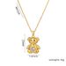 Cute Little Bear Pendant With Women's Collarbone Chain Design Sense, Unique Accessories, Trendy Necklace_ipsvogv.com