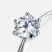 Classic Six Claw Inlaid Moissanite Ring Female S925 Silver Inlaid 1ct Moissanite Diamond Ring Simple_ipsvogv.com
