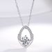 Sterling Silver Necklace For Women Temperament Devil's Eye Moissanite Pendant Versatile Clavicle Chain_ipsvogv.com