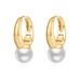 Women’s Jewelry Set Fashion Hot Selling Copper Plated Real Gold French Pearl Earrings For Ladies Simple Earrings Earrings High End Earrings_ipsvogv.com