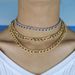 Hip Hop New Color Zircon Inlaid Ladies Cuban Chain Choker Necklace Jewelry Electroplated Gold And Silver_ipsvogv.com