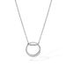 Women's Jewelry Necklace Female Stainless Steel Simple Niche Design Diamond Geometric Circle Titanium Steel Clavicle Chain_ipsvogv.com