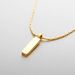 Men's Jewelry Small Brick Simple Necklace Hip Hop Fashion Design Clavicle Chain Light Luxury Sweater Chain Accessories_ipsvogv.com