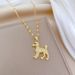 Wangwang 【 】 VIP Dog Light Luxury Charm Gorgeous Full Diamond Necklace Women's Versatile Clavicle Titanium Steel Chain 【 】_ipsvogv.com